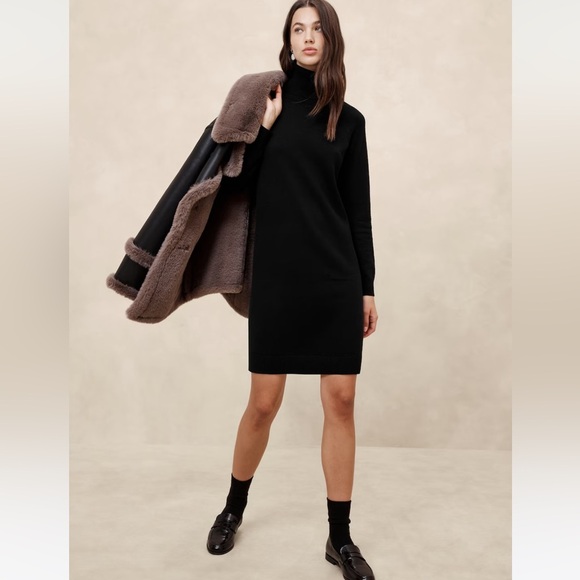 NWT Banana Republic Lenzing Ecovera Serene Sweater Dress - Picture 1 of 8